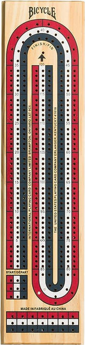 Bicycle Cribbage Board 3 Colour Track