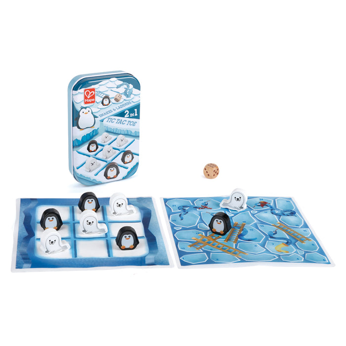 Hape 2-in-1 Game Snakes & Ladders and Tic-tac-toe
