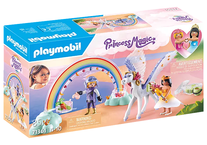 Playmobil - Princess Magic - Pegasus with Rainbow in the Clouds - 71361