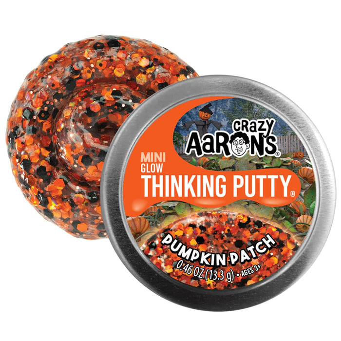 Crazy Aaron's Thinking Putty MINI - Pumpkin Patch - Glow
