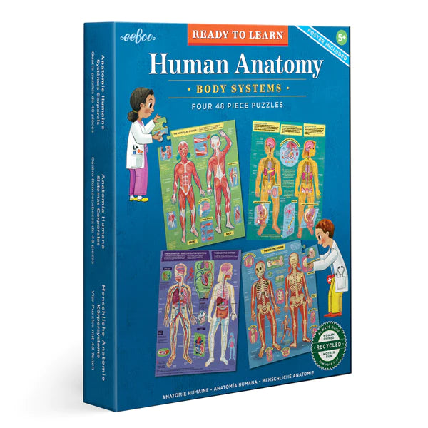 eeBoo Human Anatomy 48pc Puzzle Set