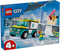Lego City Emergency Ambulance and Snowboarder 60403