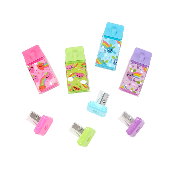 ooly Lil' Juicy Box Scented Erasers and Sharpeners