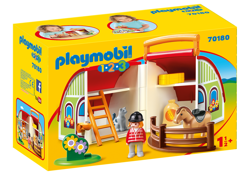 Playmobil - 1 2 3 - My Take Along Farm - 70180