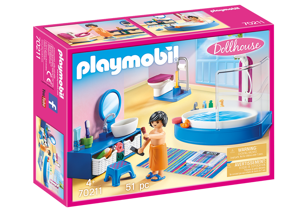 Playmobil - Dollhouse - Bathroom with Tub - 70211