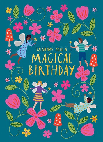 Birthday Card Fairy Garden