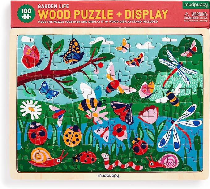 Garden Life 100pc Wood Puzzle and Display