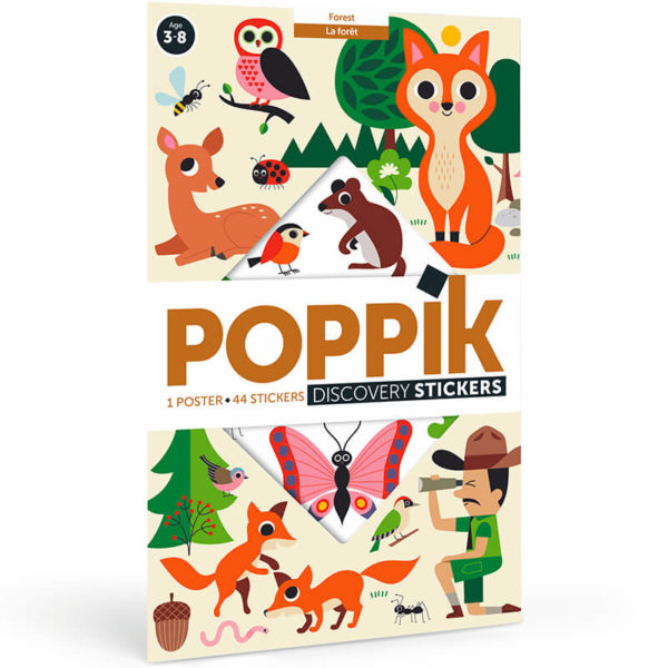 Poppik Discovery Poster and Stickers - Forest