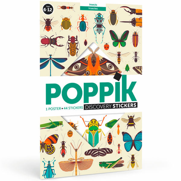 Poppik Discovery Poster and Stickers - Insects
