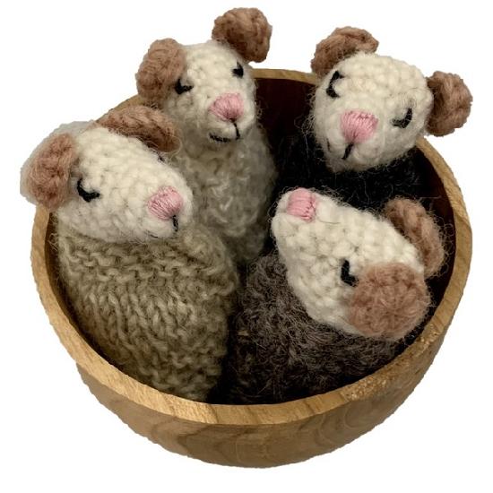 Wool Sleepy Mouse by Papoose