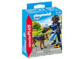 Playmobil -  Figures - Policeman with Dog - 71162