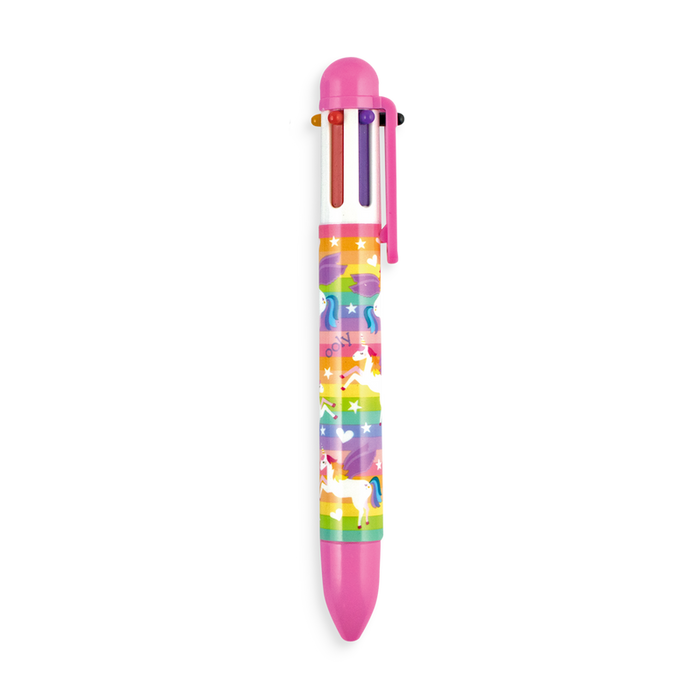ooly 6 Click Multi Colour Pens - Unique Unicorns