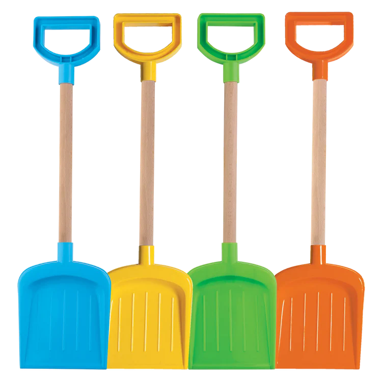 Wood Handle Shovels - Various Colours