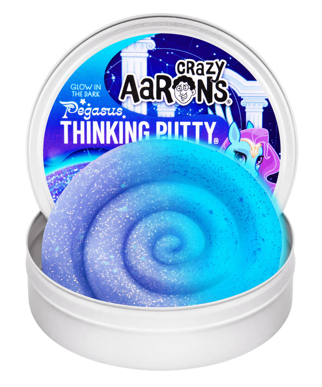 Crazy Aarons Thinking Putty - Glow in the Dark - Pegasus