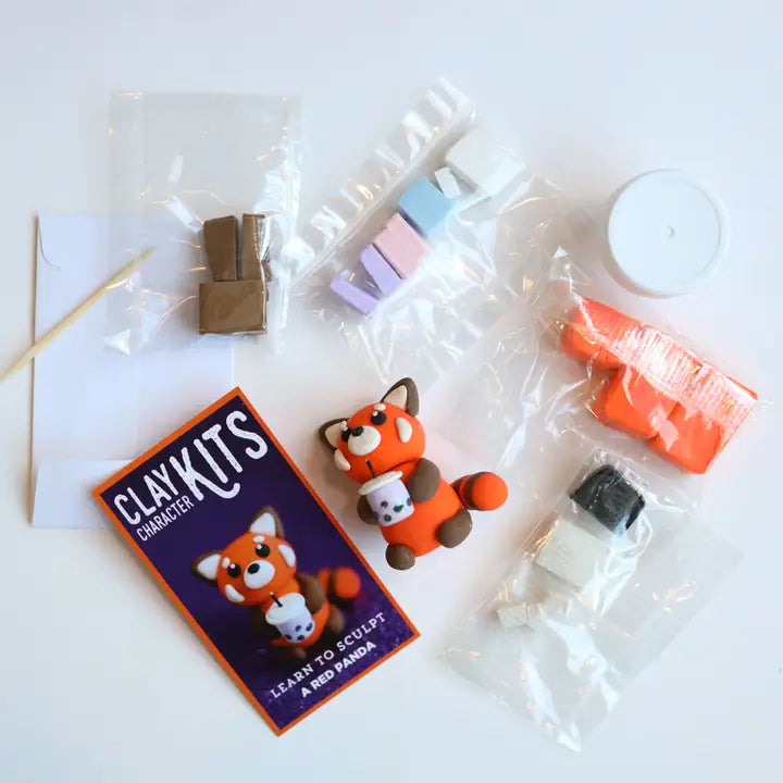 DIY Polymer Clay Character Kits - Red Panda