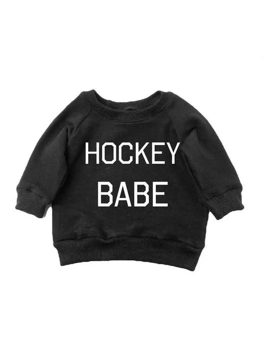 Portage and Main Hockey Babe Sweatshirt - Black - Various Sizes