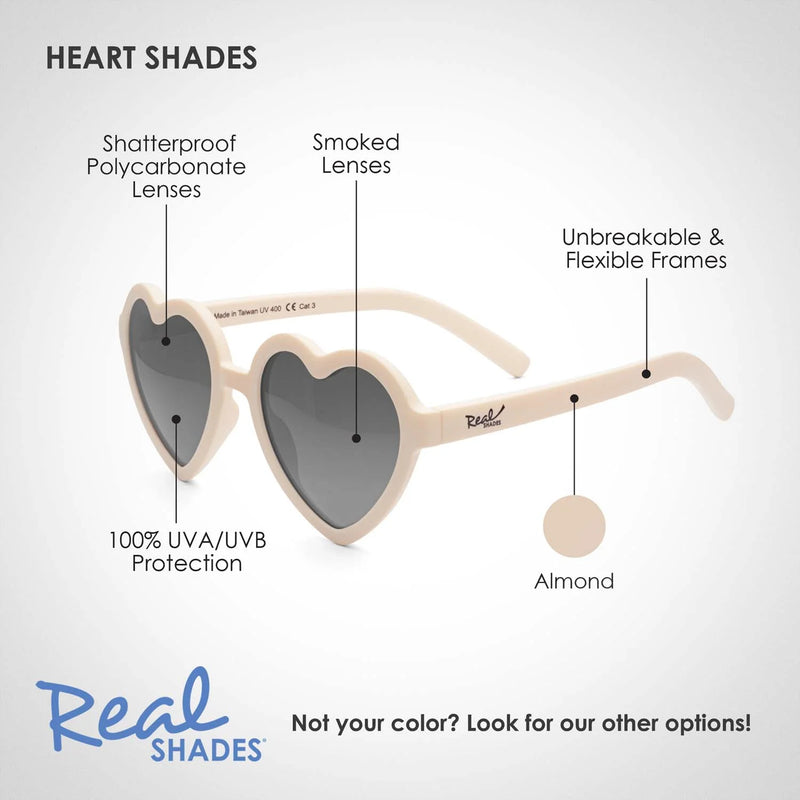 Heart Unbreakable UV Sunglasses - Almond Tan - Various Sizes