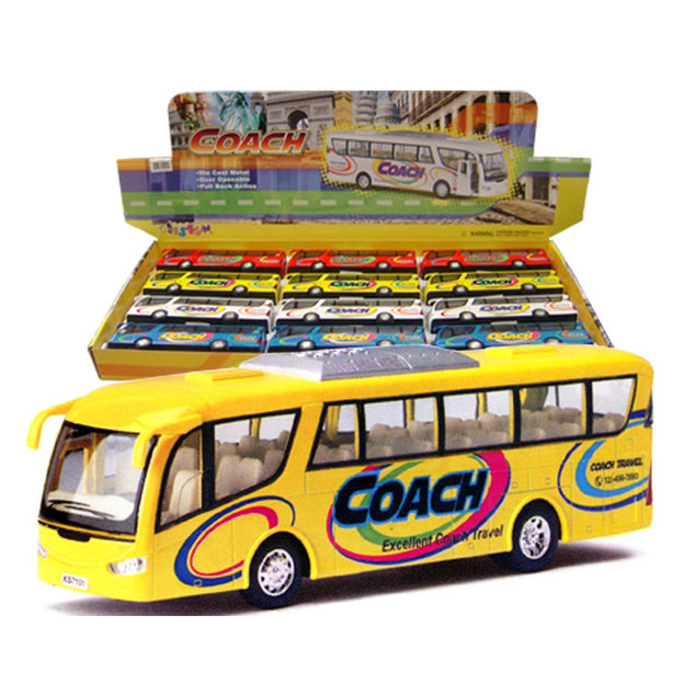 Diecast 7" Coach - Various Colours