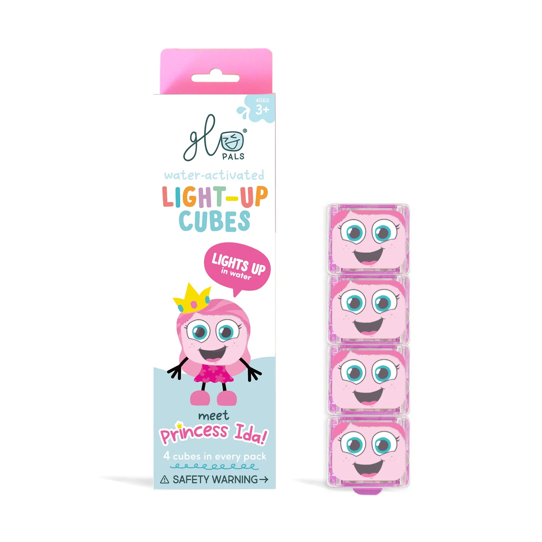 Glo Pals Light-Up Cubes 4 Pack - Various Styles
