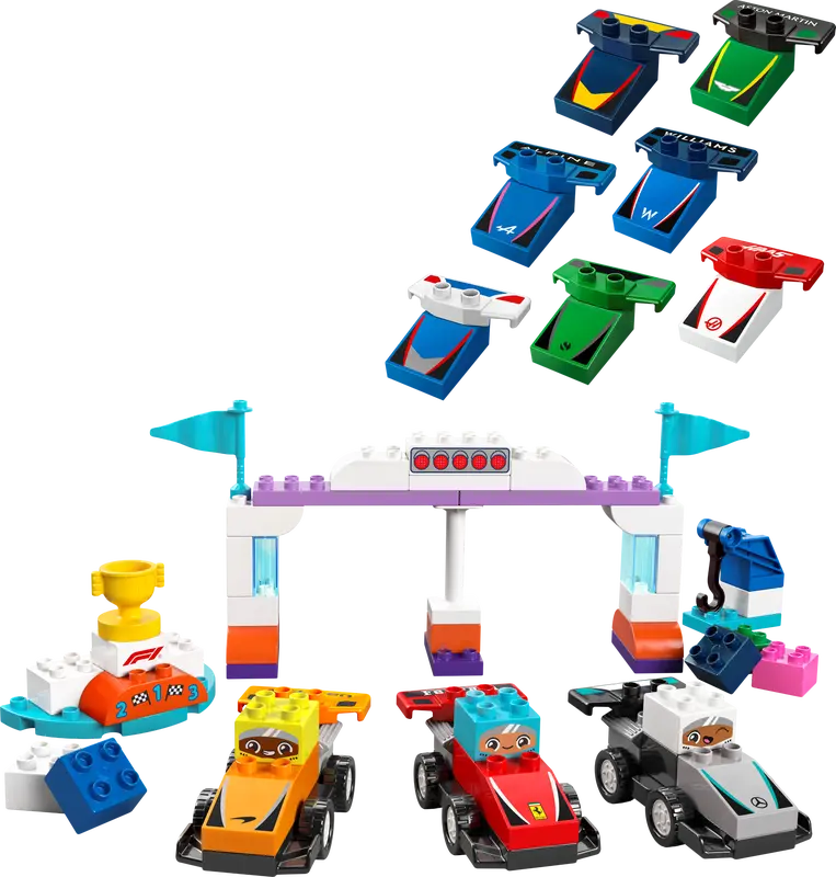 Lego Duplo F1® Team Race Cars & Drivers 10445