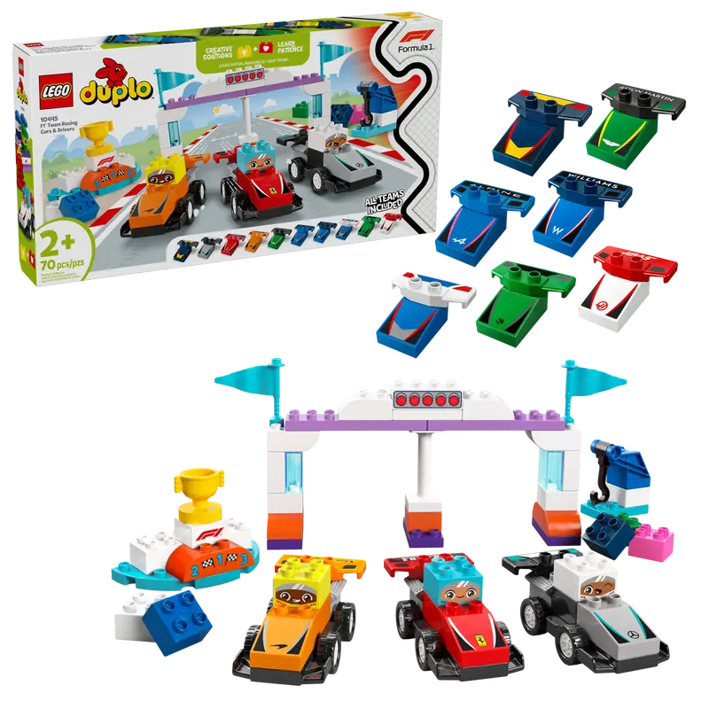 Lego Duplo F1® Team Race Cars & Drivers 10445