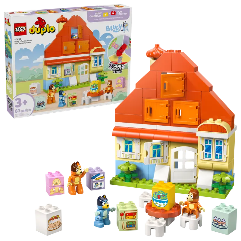 Lego Duplo Bluey's Family House with Memory Game 10459
