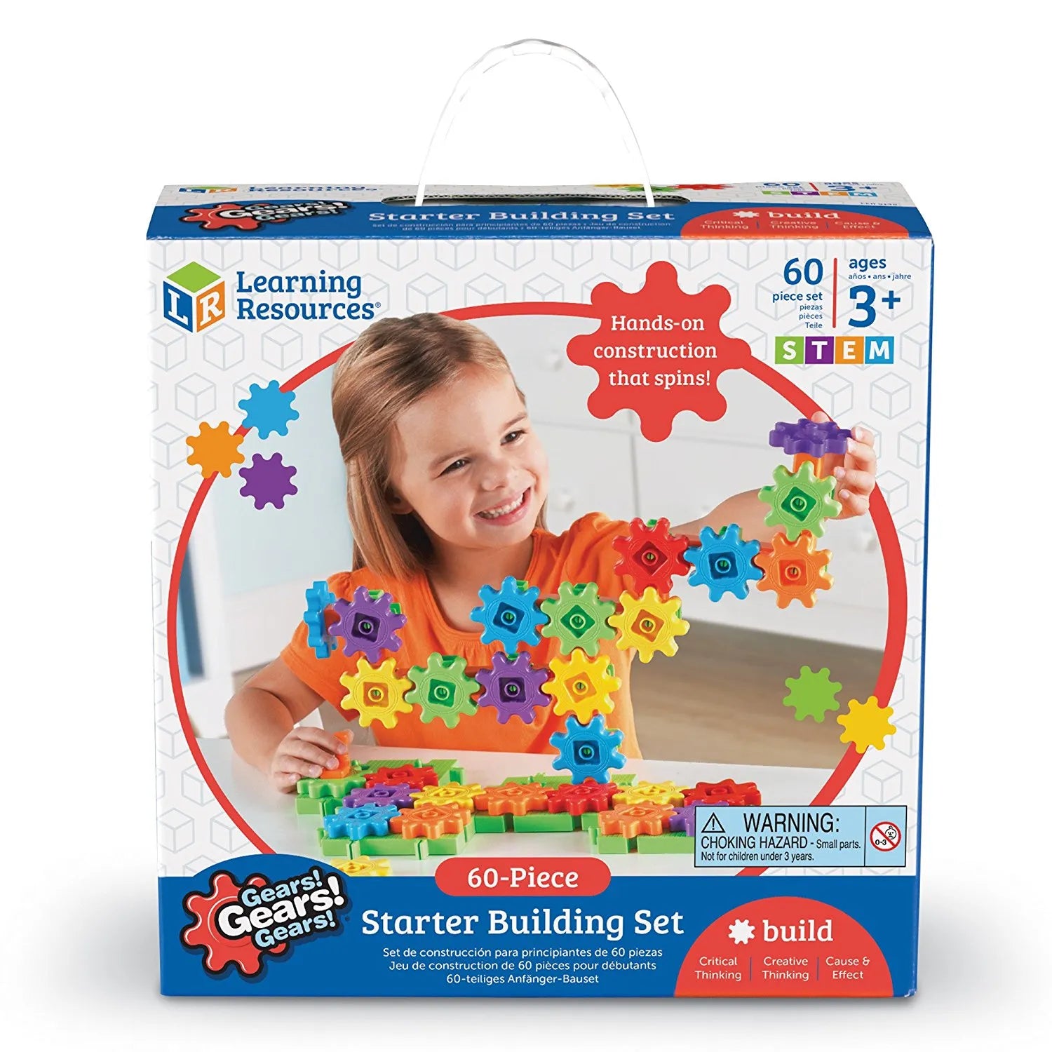 Learning Resources Gears! Gears! Gears! Starter Building Set - 60 Pieces