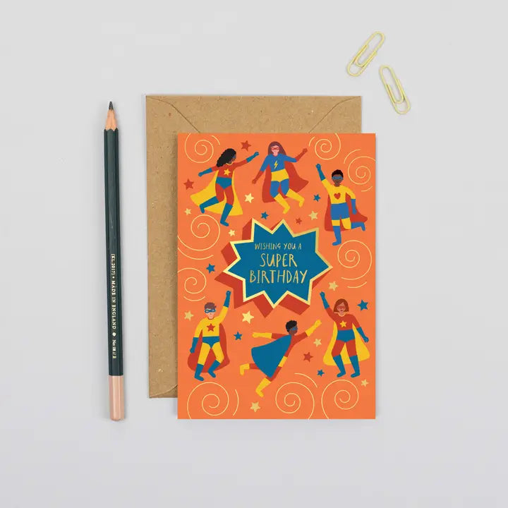 Birthday Card Superheros