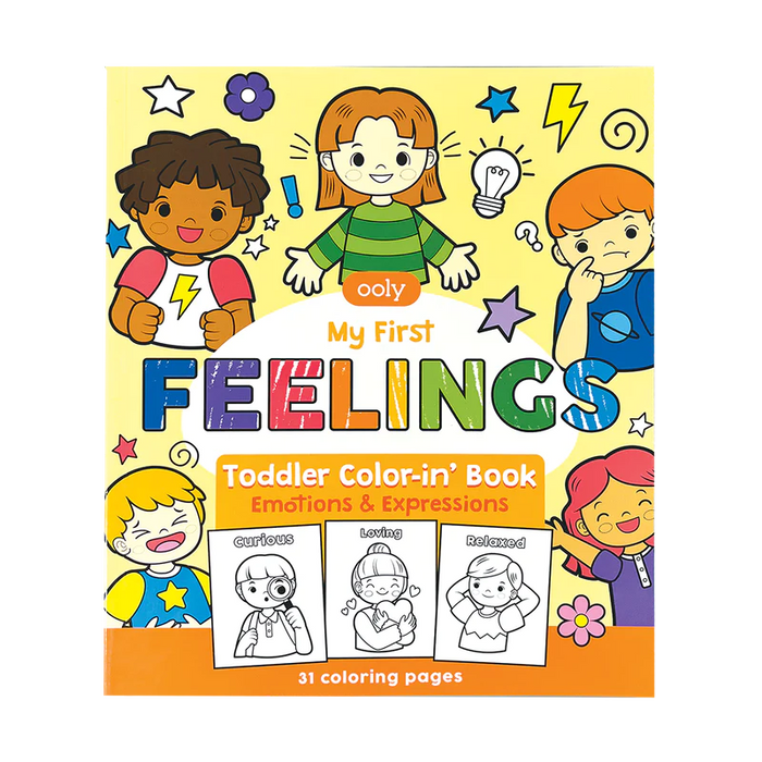 ooly Toddler Coloring Book - Feelings