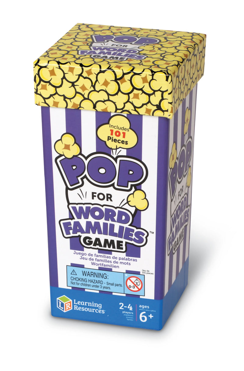 Pop for Words Families Game