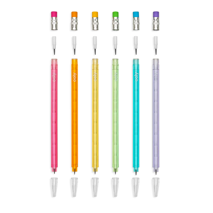 ooly Stay Sharp Graphite Pencils - Rainbow - Set of 6