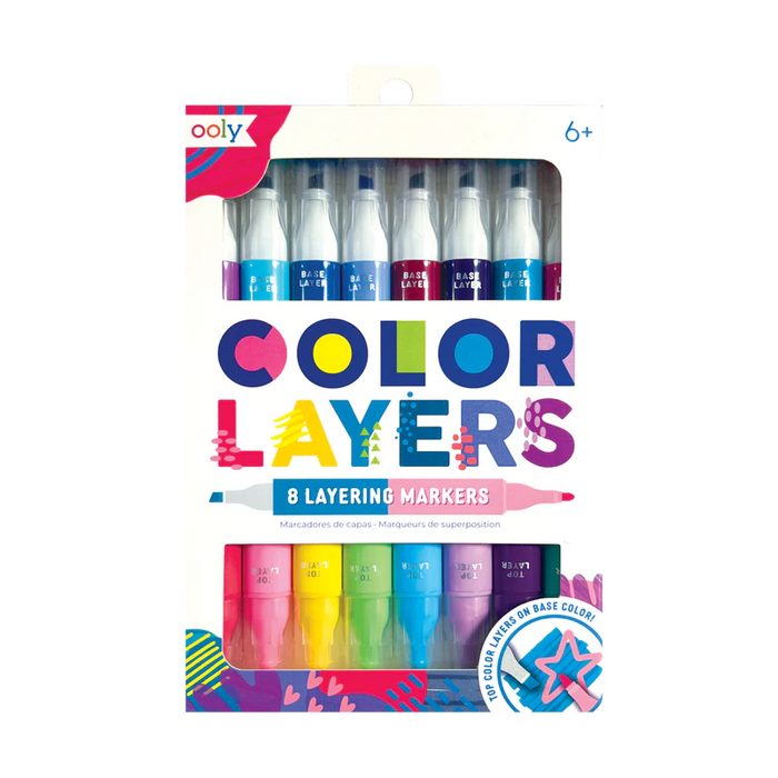 ooly Color Layers Double-Ended Layering Markers Set of 8