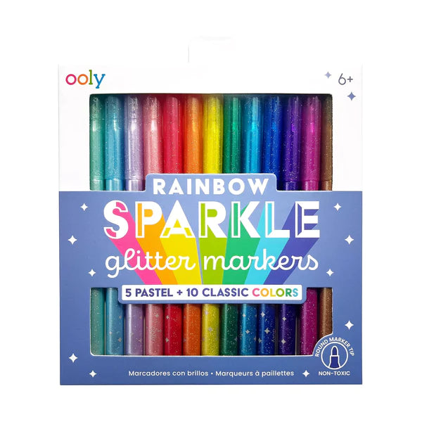 OOLY Rainbow Sparkle Watercolor Gel Crayons