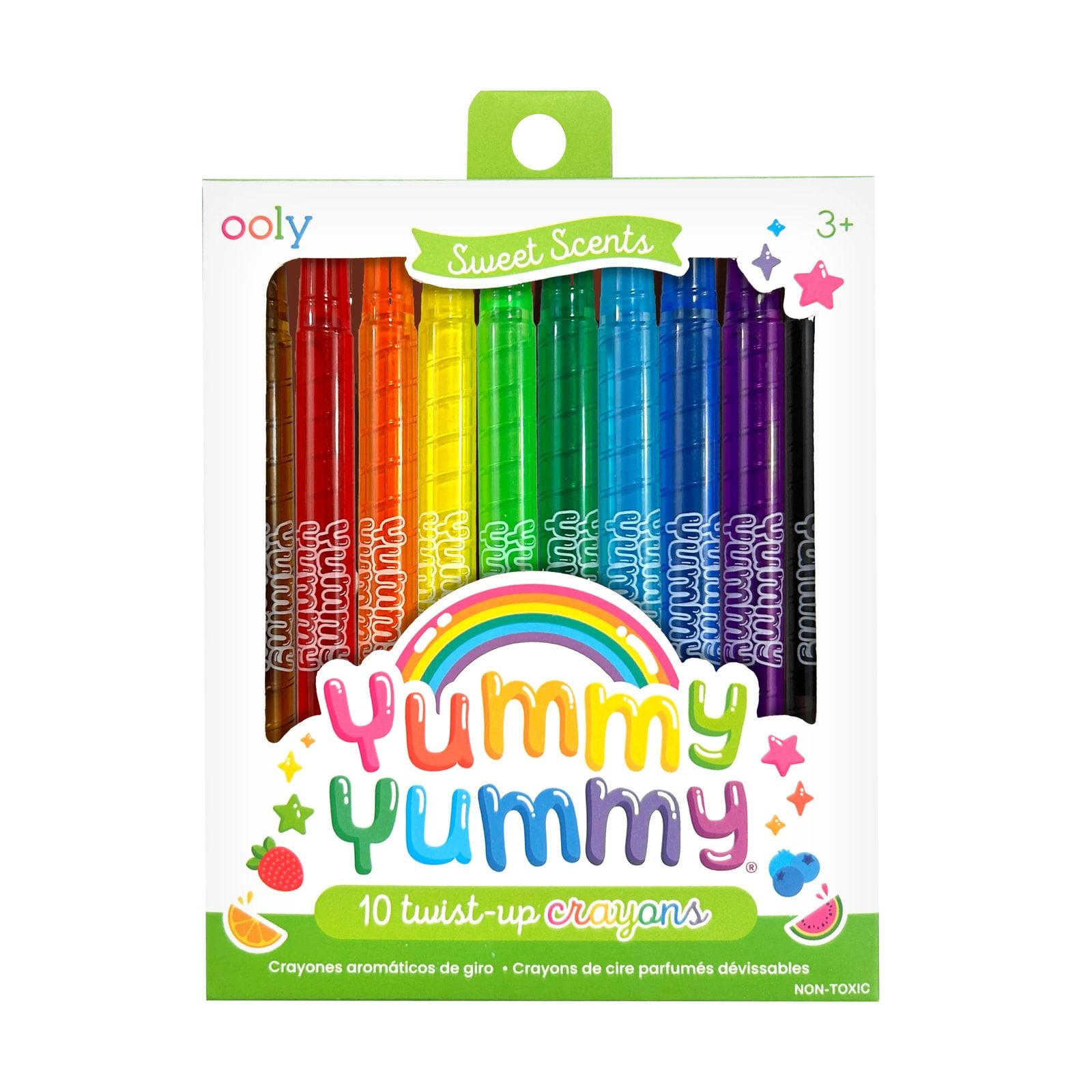 ooly Yummy Yummy Sweet Scents Twist Up Crayons Set of 10