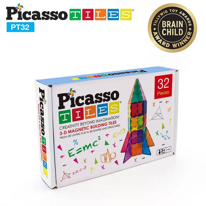 Picasso Magnetic Rocket Tile Set - 32pcs