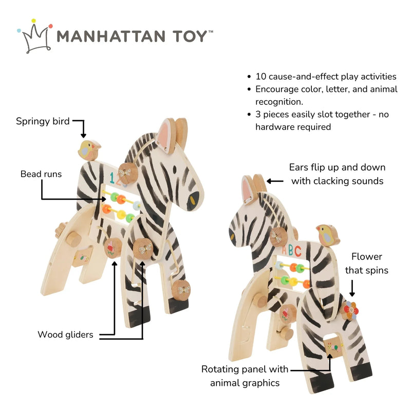 Manhattan Toy Safari Zebra Activity Centre