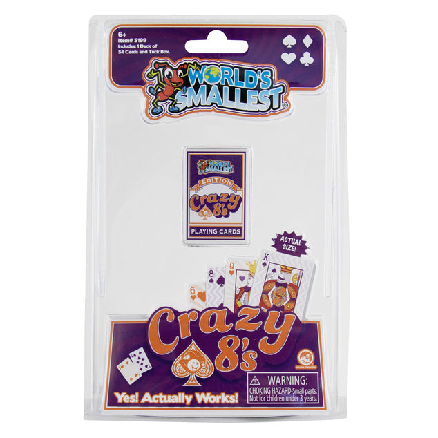 World's Smallest Classic Kids' Card Games (Old Maid, Go Fish, Crazy 8's)