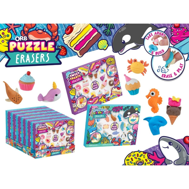 ORB Pull Apart Stackers Erasers - 2 Styles