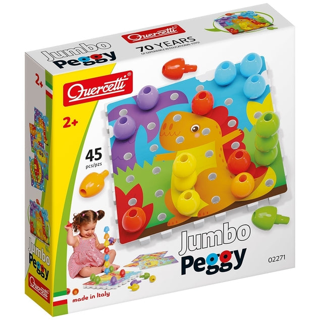 Quercetti Jumbo Peggy - 45pcs