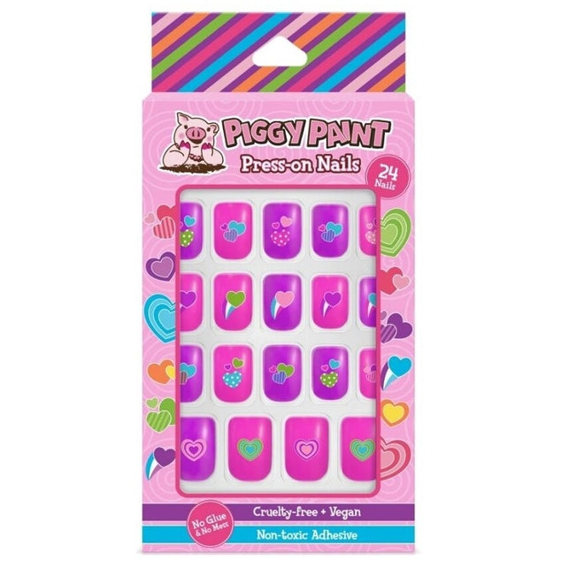 Piggy Paint Happy Hearts Piggy Press-on Nails