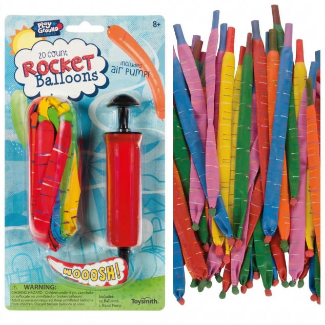 20 Rocket Balloons Set