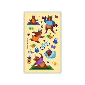 Four Bears Sticker Sheet