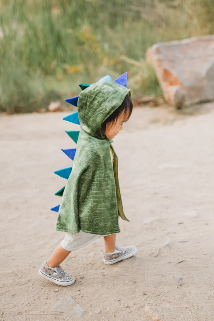 Great Pretenders Dragon Toddler Cape, Geeen/Blue SZ 2-3T