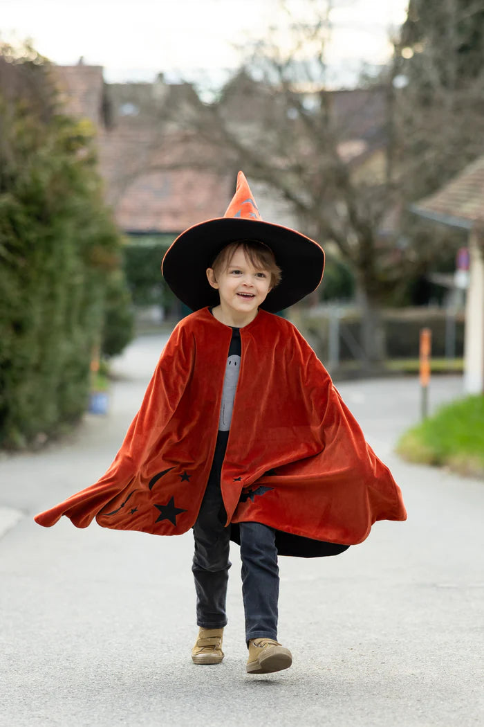 Great Pretenders Autumn Embers Wizard Cape and Hat SZ 4-6
