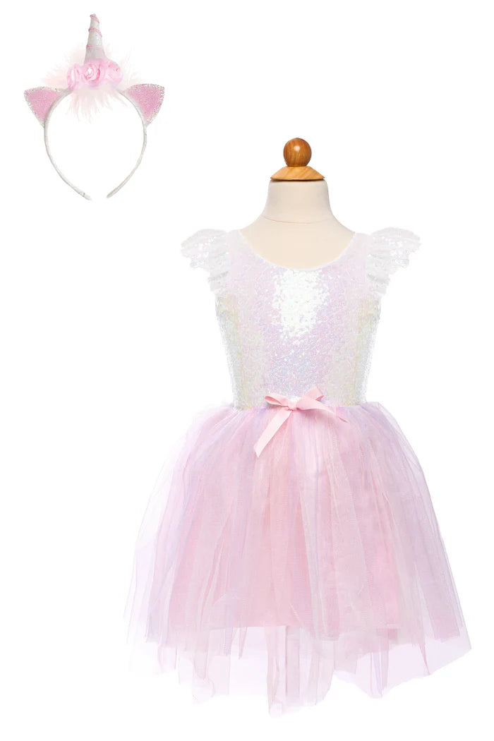 Great Pretenders Dreamy Unicorn and Headband Iridescent/Pink - Various Sizes