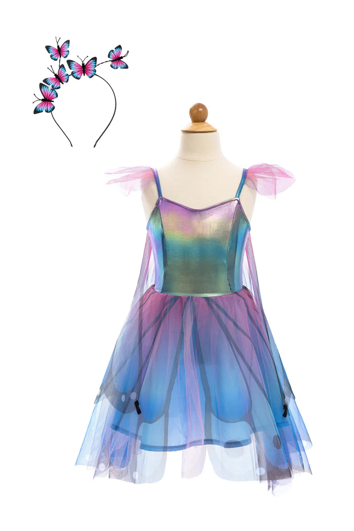 Great Pretenders Butterfly Twirl Dress with Wings & Headband - Various Sizes