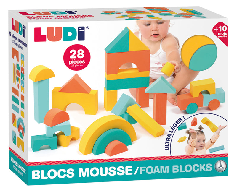 Ludi Foam Construction Blocks - 28 pc Set