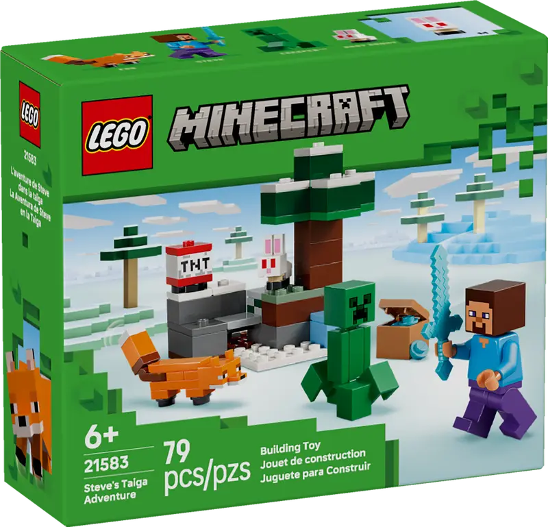Lego Minecraft Steve's Taiga Adventure 21583