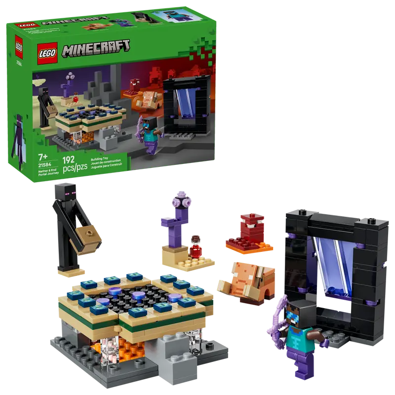 Lego Minecraft Nether & End Portal Journey 21584