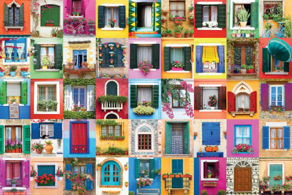 Eurographics 2000 Piece Puzzle - Mediterranean Windows